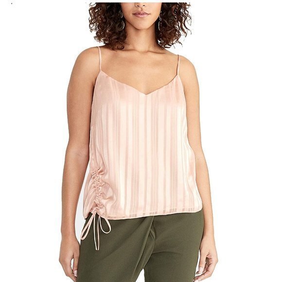 RACHEL Rachel Roy Miriam Ruched-Side Cami. M, S - Picture 1 of 16